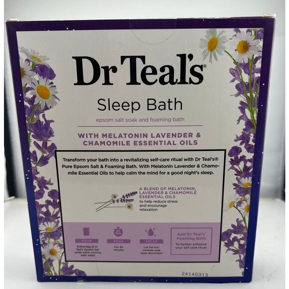 Dr. Teal's Melatonin Sleep Soak with Essential Oil Blend Foaming Bath - Picture 4 of 4